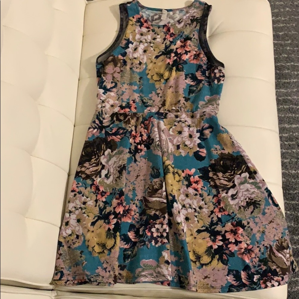 Xhilaration Floral Dress Large